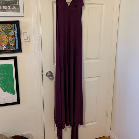 Long Purple Henkaa Adjustable Dress - Picture 2 of 2